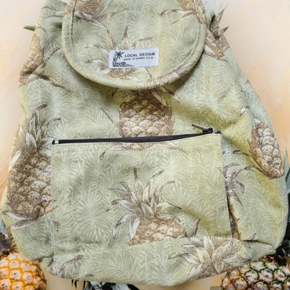 Local Design Made in Hawaii Pineapple Backpack